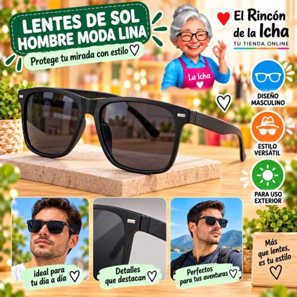 RI-ML-01436 Lentes de Sol Hombre Moda Lina Diseño 178735