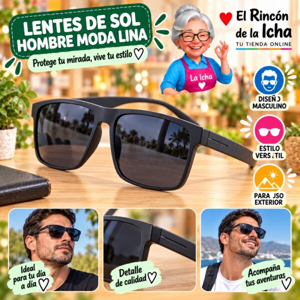 RI-ML-01441 Lentes de Sol Hombre Moda Lina Diseño 178796