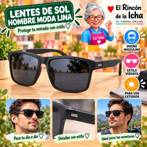 RI-ML-01442 Lentes de Sol Hombre Moda Lina Diseño 178778