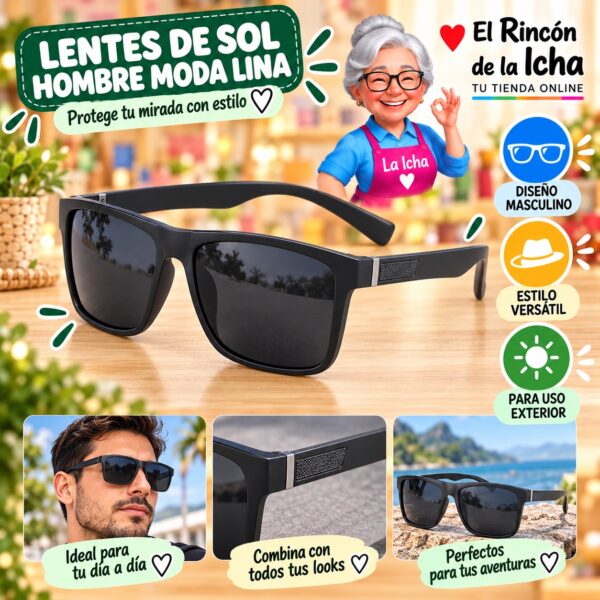 RI-ML-01445 Lentes de Sol Hombre Moda Lina Diseño 178803