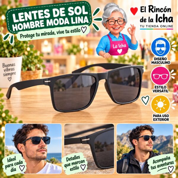 RI-ML-01448 Lentes de Sol Hombre Moda Lina Diseño 178807