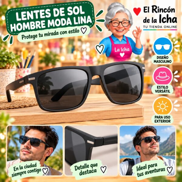 Lentes de Sol Hombre Moda Lina Diseño 178810