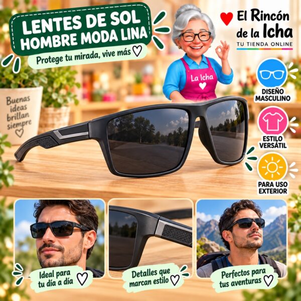 RI-ML-01459 Lentes de Sol Hombre Moda Lina Diseño 178732