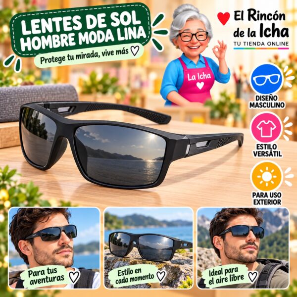 RI-ML-01463 Lentes de Sol Hombre Moda Lina Diseño 178866