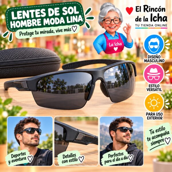 RI-ML-01464 Lentes de Sol Hombre Moda Lina Diseño 178867