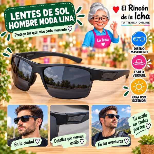RI-ML-01465 Lentes de Sol Hombre Moda Lina Diseño 178864