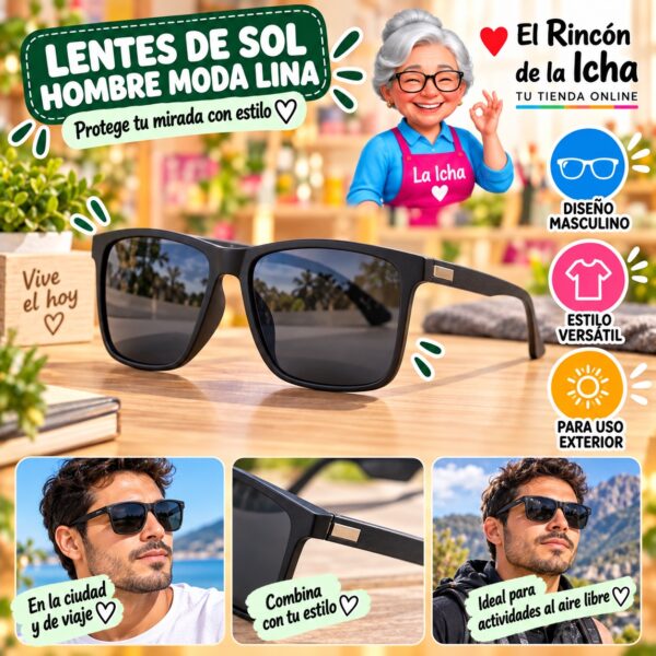 RI-ML-01470 Lentes de Sol Hombre Moda Lina Diseño 178786