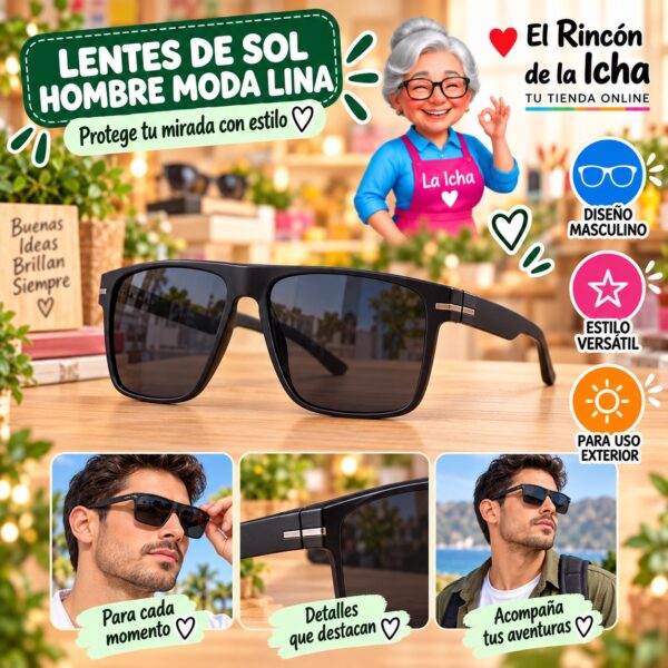 RI-ML-01477 Lentes de Sol Hombre Moda Lina Diseño 178725