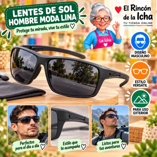 RI-ML-01483 Lentes de Sol Hombre Moda Lina Diseño 178873