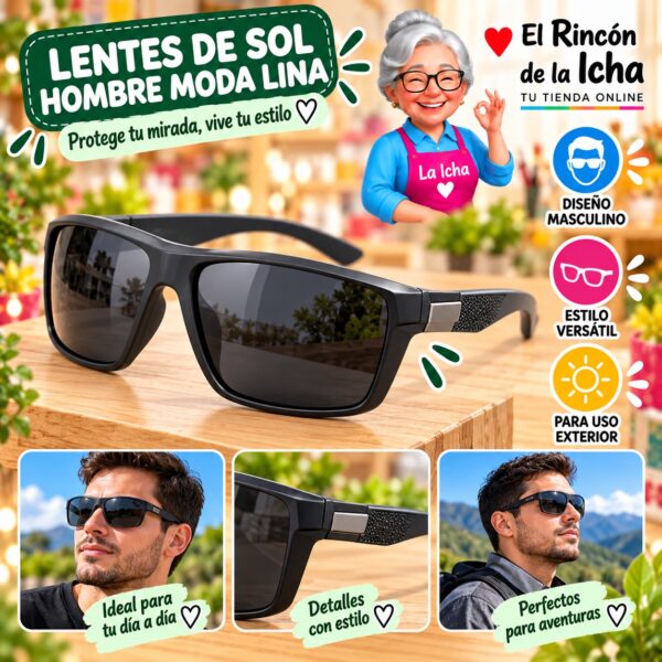 RI-ML-01484 Lentes de Sol Hombre Moda Lina Diseño 178872
