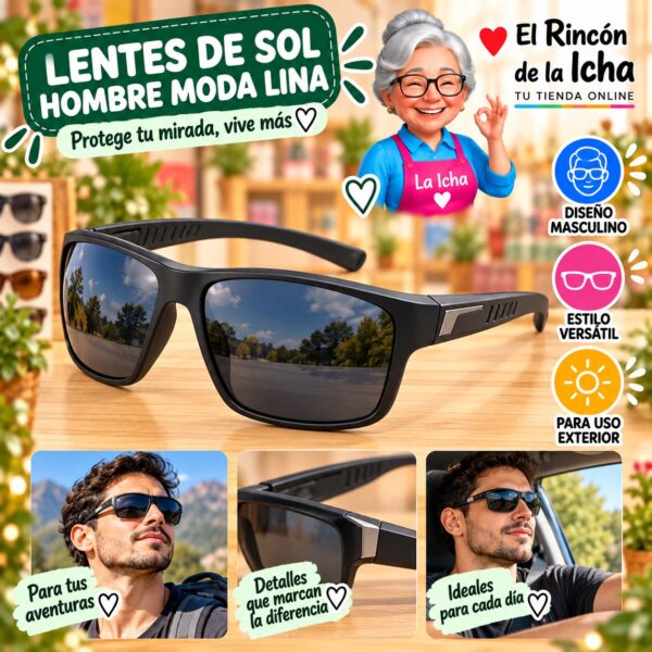 RI-ML-01486 Lentes de Sol Hombre Moda Lina Diseño 178871