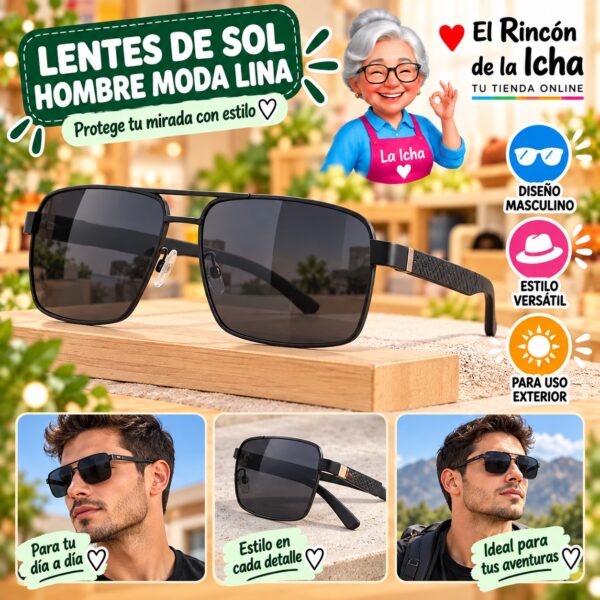 RI-ML-01488 Lentes de Sol Hombre Moda Lina Diseño 178405