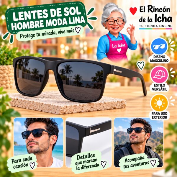 RI-ML-01489 Lentes de Sol Hombre Moda Lina Diseño 178819