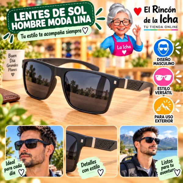 RI-ML-01491 Lentes de Sol Hombre Moda Lina Diseño 178821