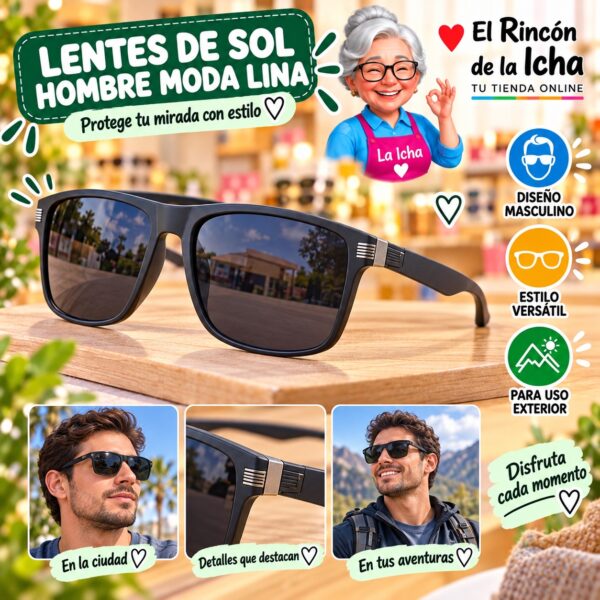 RI-ML-01492 Lentes de Sol Hombre Moda Lina Diseño 178822