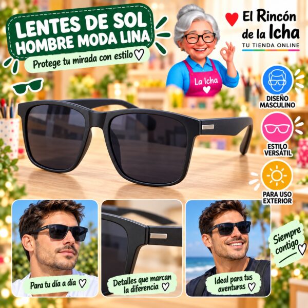 RI-ML-01494 Lentes de Sol Hombre Moda Lina Diseño 178824