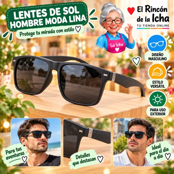 RI-ML-01498 Lentes de Sol Hombre Moda Lina Diseño 178790