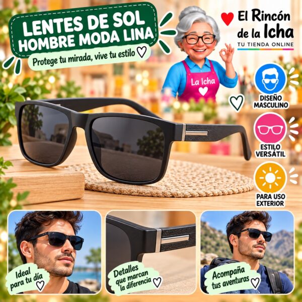 RI-ML-01499 Lentes de Sol Hombre Moda Lina Diseño 178791