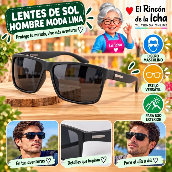 RI-ML-01501 Lentes de Sol Hombre Moda Lina Diseño 178794