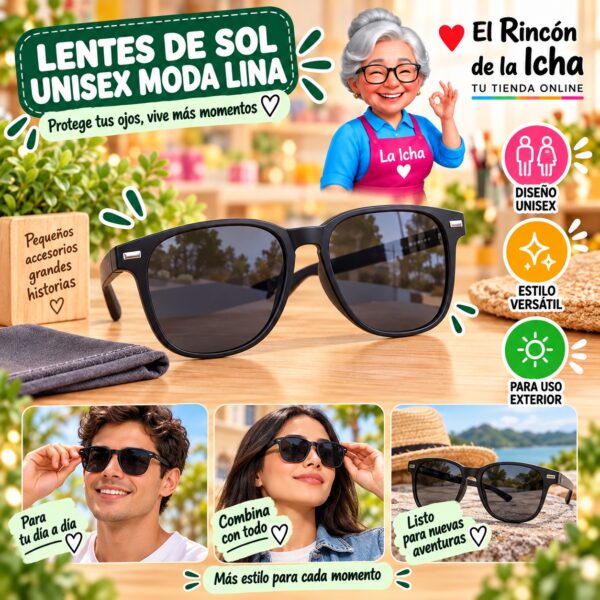 RI-ML-01505 Lentes de Sol Unisex Moda Lina Diseño 178397