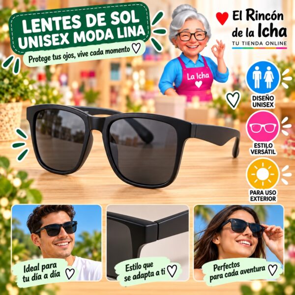 RI-ML-01507 Lentes de Sol Unisex Moda Lina Diseño 178399