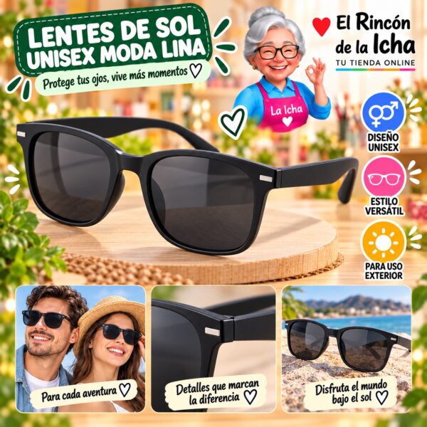 RI-ML-01508 Lentes de Sol Unisex Moda Lina Diseño 178400