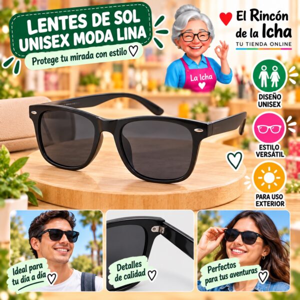 RI-ML-01509 Lentes de Sol Unisex Moda Lina Diseño 178630