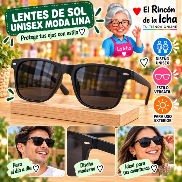 RI-ML-01512 Lentes de Sol Unisex Moda Lina Diseño 178629