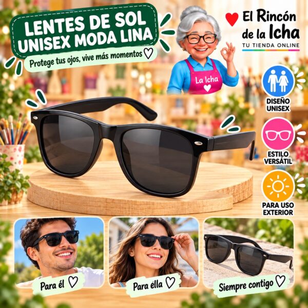 RI-ML-01518 Lentes de Sol Unisex Moda Lina Diseño 178888