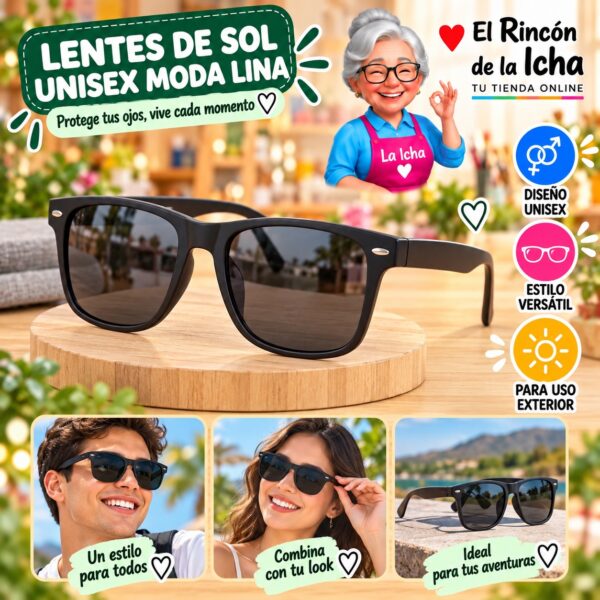 RI-ML-01520 Lentes de Sol Unisex Moda Lina Diseño 178764
