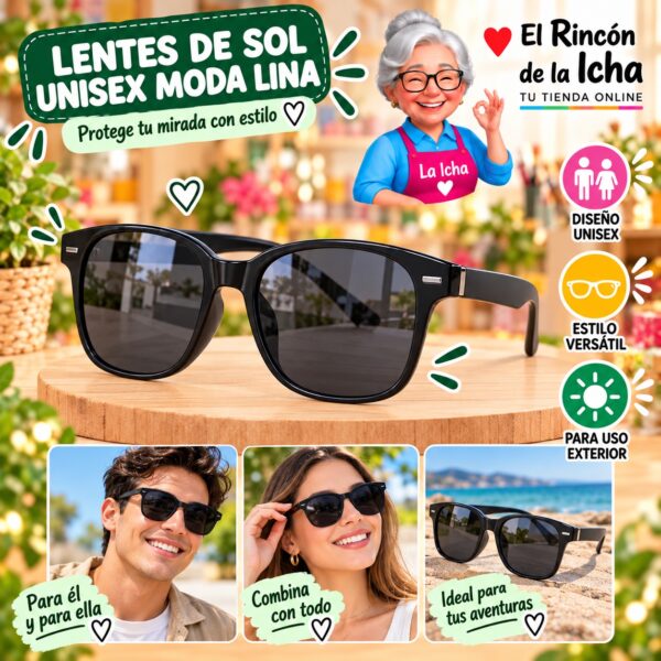 RI-ML-01521 Lentes de Sol Unisex Moda Lina Diseño 178763