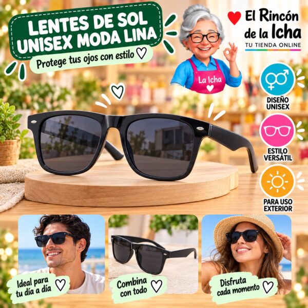 RI-ML-01522 Lentes de Sol Unisex Moda Lina Diseño 178761