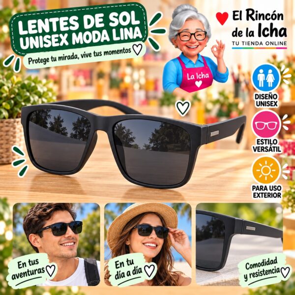 RI-ML-01524 Lentes de Sol Unisex Moda Lina Diseño 178875