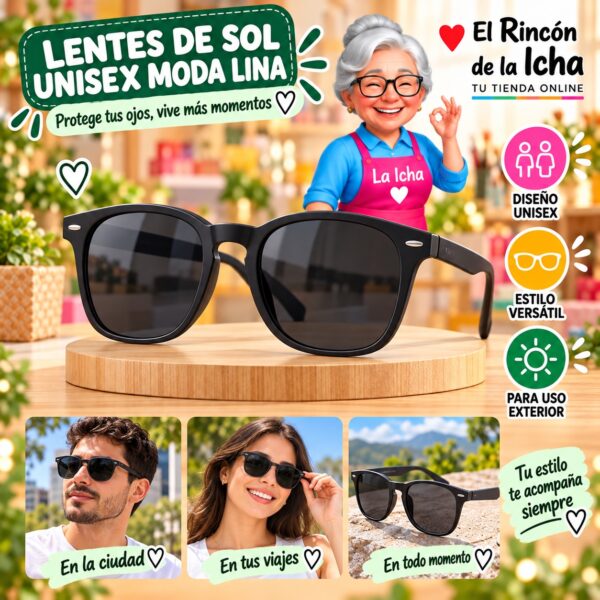 RI-ML-01527 Lentes de Sol Unisex Moda Lina Diseño 178825
