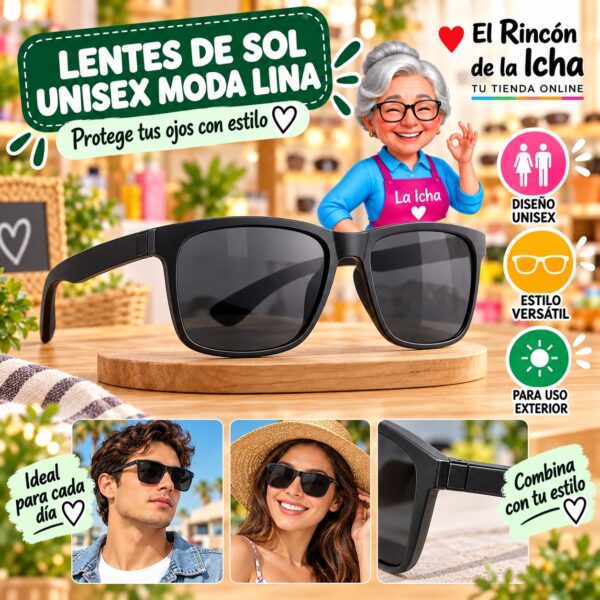 RI-ML-01529 Lentes de Sol Unisex Moda Lina Diseño 178830