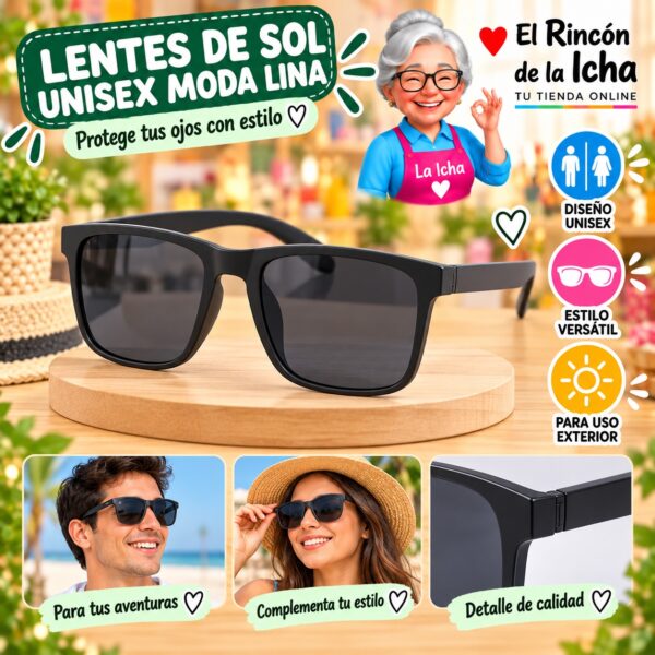 RI-ML-01531 Lentes de Sol Unisex Moda Lina Diseño 178833