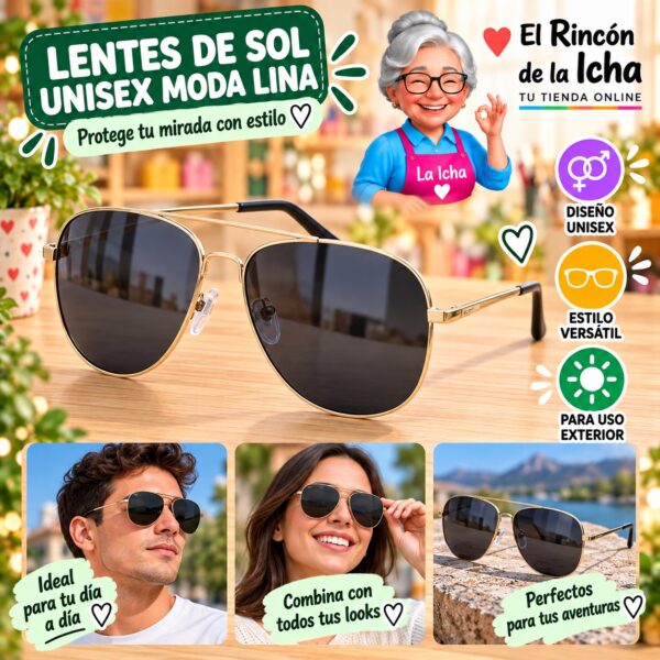 RI-ML-01540 Lentes de Sol Unisex Moda Lina Diseño 178944