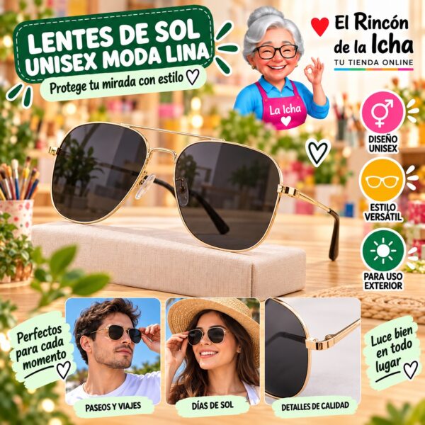 RI-ML-01544 Lentes de Sol Unisex Moda Lina Diseño 178943