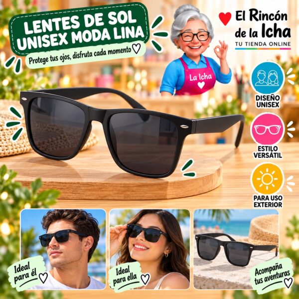 RI-ML-01548 Lentes de Sol Unisex Moda Lina Diseño 178760