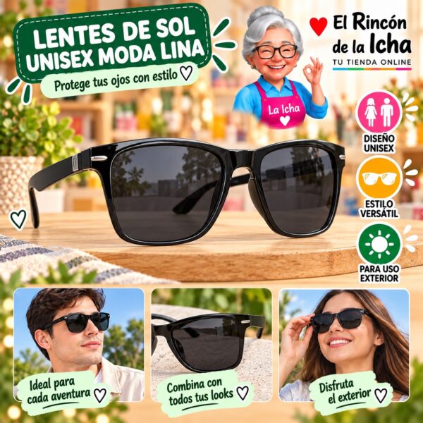 RI-ML-01552 Lentes de Sol Unisex Moda Lina Diseño 178840