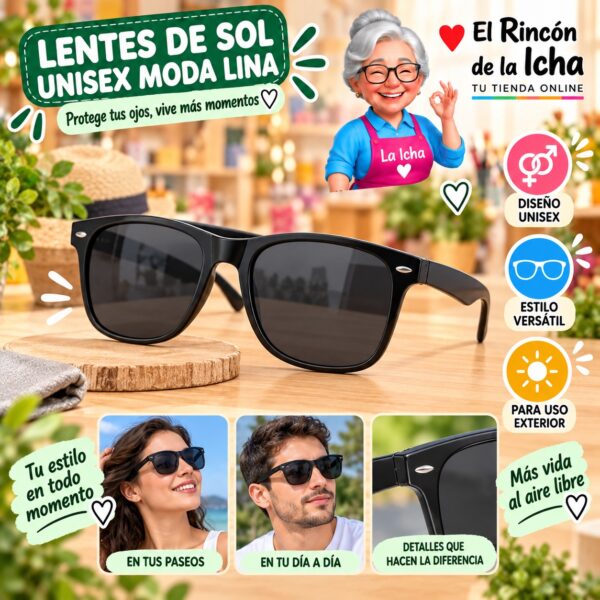 RI-ML-01555 Lentes de Sol Unisex Moda Lina Diseño 178842