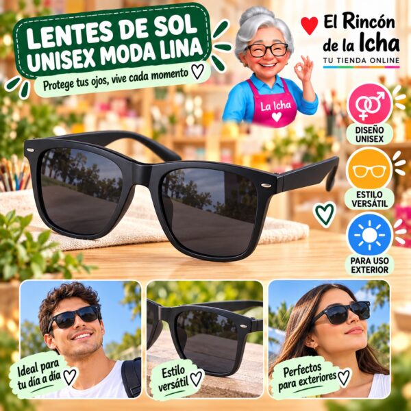 RI-ML-01557 Lentes de Sol Unisex Moda Lina Diseño 178844
