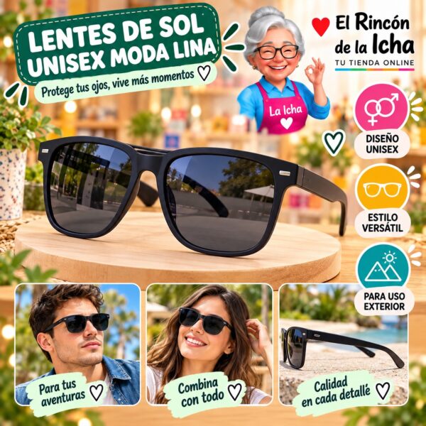 RI-ML-01558 Lentes de Sol Unisex Moda Lina Diseño 178845