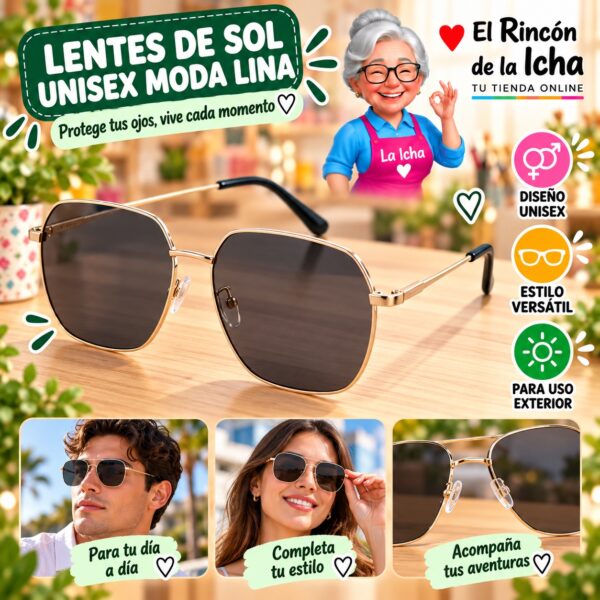 RI-ML-01564 Lentes de Sol Unisex Moda Lina Diseño 178947