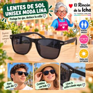 RI-ML-01565 Lentes de Sol Unisex Moda Lina Diseño 178850