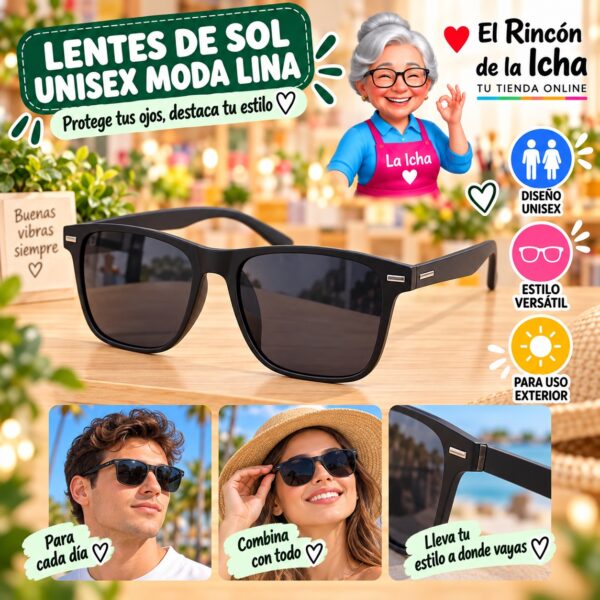 RI-ML-01565 Lentes de Sol Unisex Moda Lina Diseño 178850