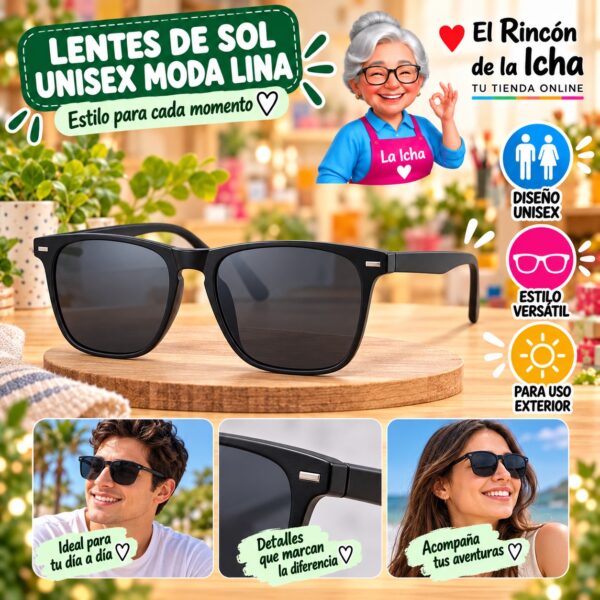 Lentes de Sol Unisex Moda Lina Diseño 178851