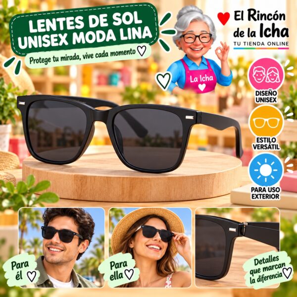 RI-ML-01570 Lentes de Sol Unisex Moda Lina Diseño 178853