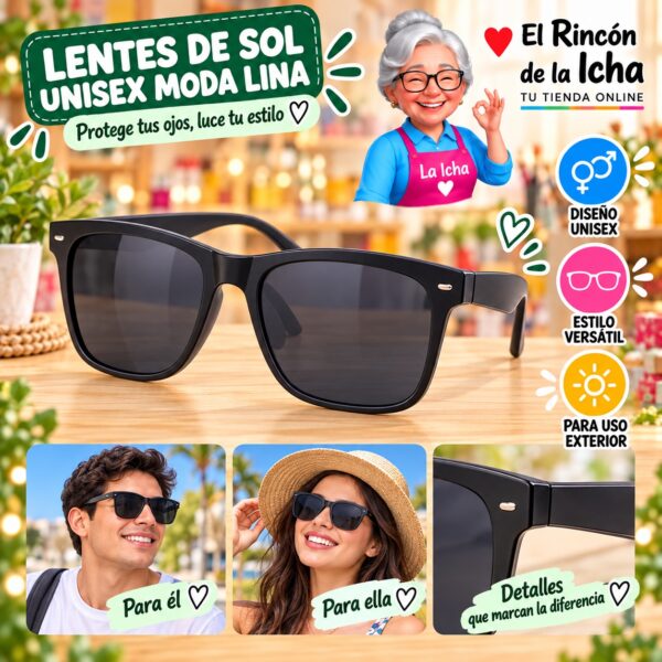 RI-ML-01572 Lentes de Sol Unisex Moda Lina Diseño 178857