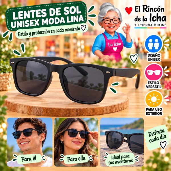 RI-ML-01577 Lentes de Sol Unisex Moda Lina Diseño 178800